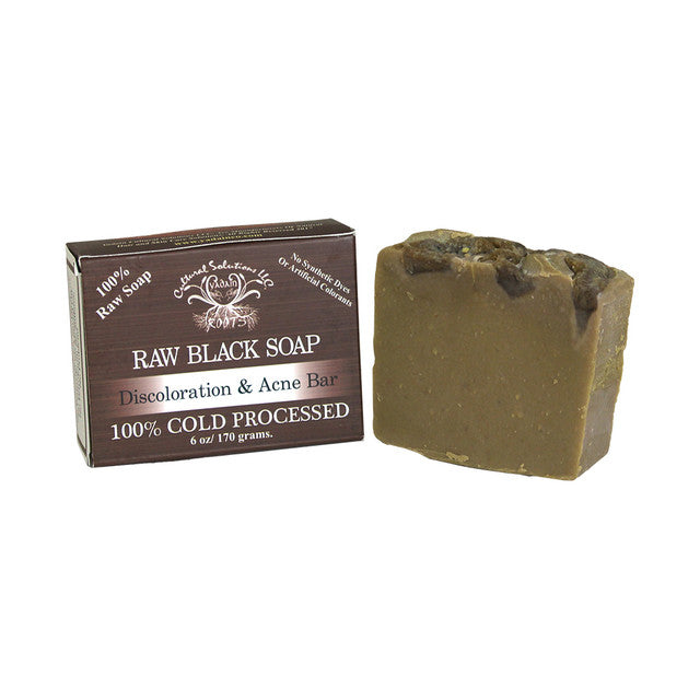 Raw Black Soap Discoloration & Acne Bar