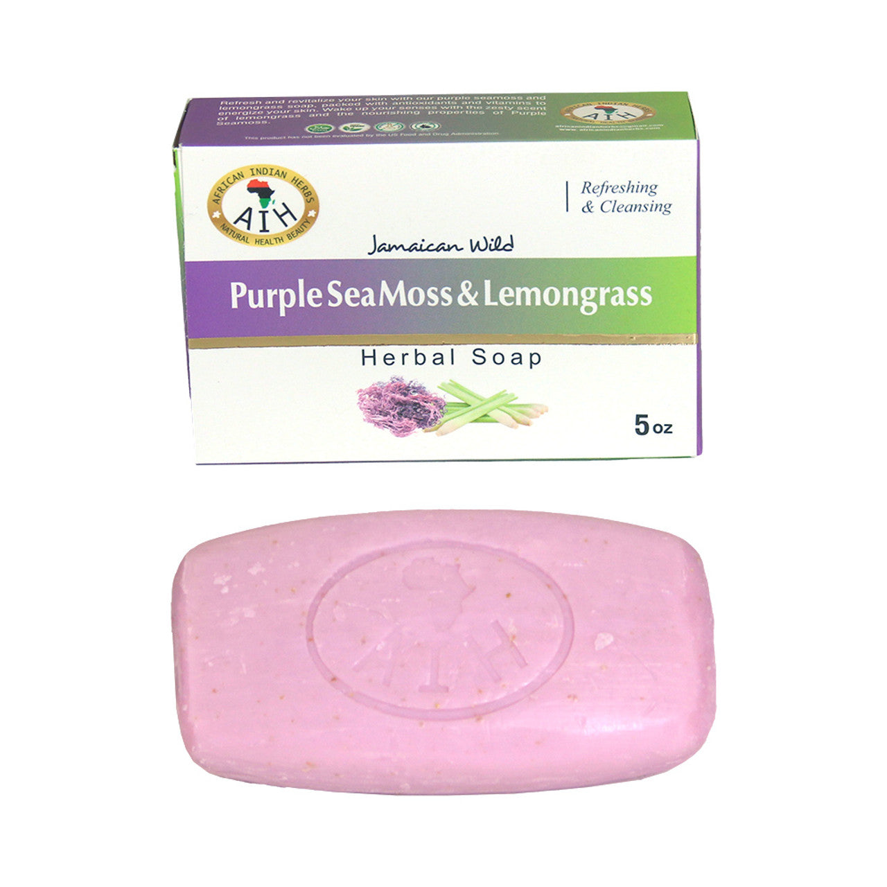 Purple SeaMoss & Lemongrass Soap Bar
