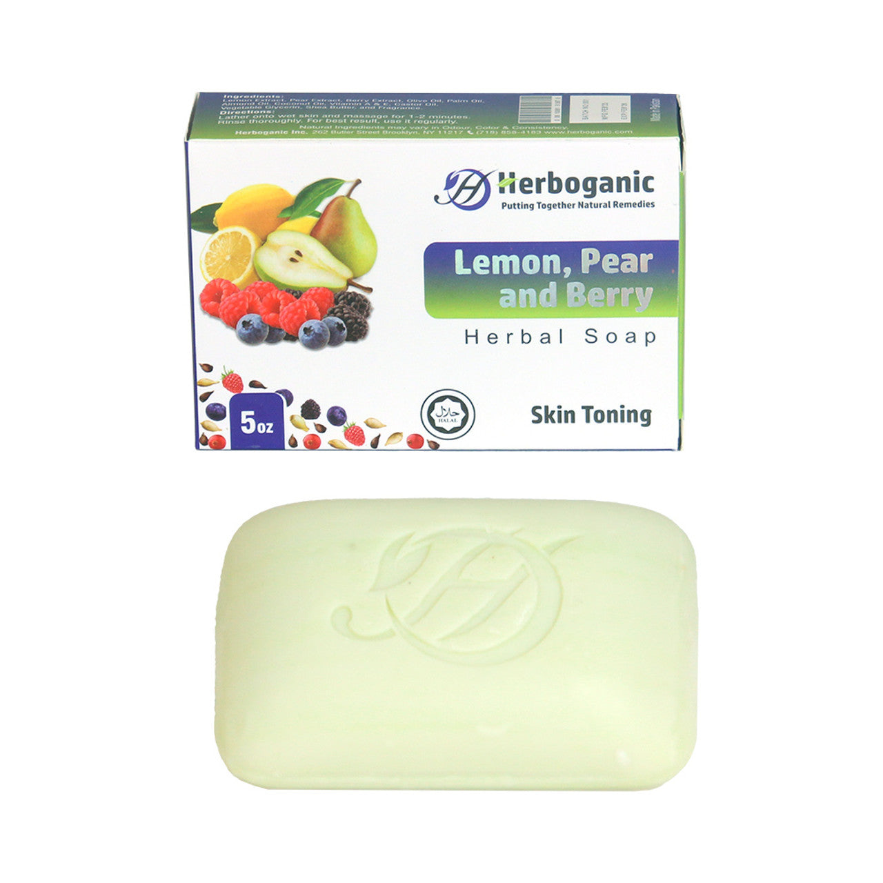 Lemon, Pear and Berry Herbal Soap