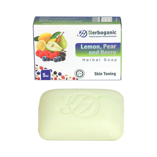 Lemon, Pear and Berry Herbal Soap