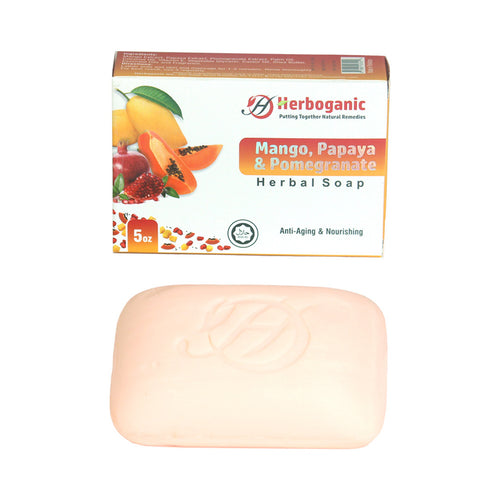 Mango, Papaya & Pomegranate Herbal Soap