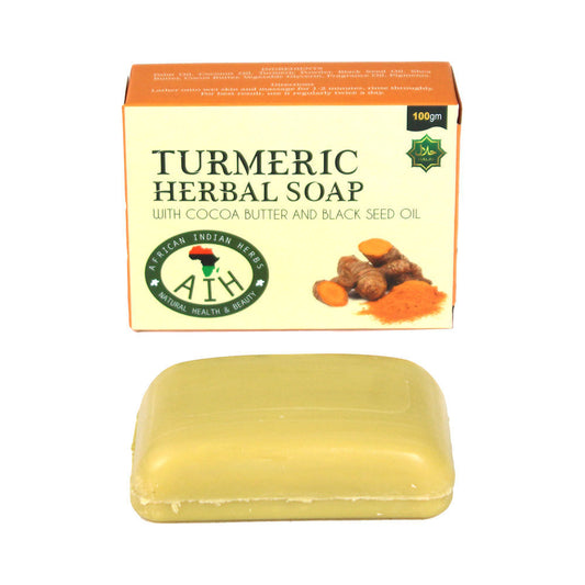 Turmeric Herbal Soap with Cocoa Butter and Black Seed Oil